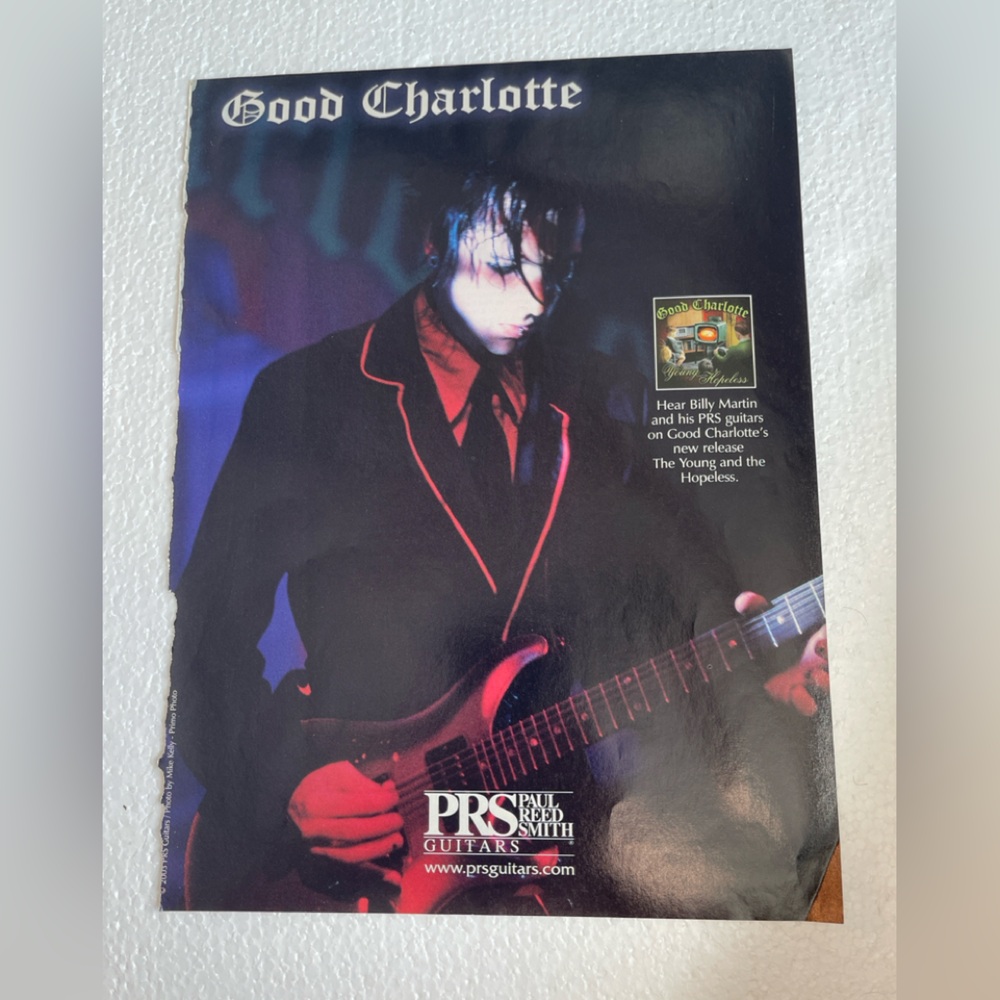 PRS Guitars Good Charlotte Pinup